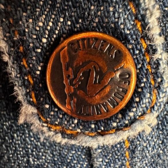 Citizens Of Humanity Cropped Low-Rise Denim Jeans Med Wash Size 32 Style 024-011 - Picture 4 of 11